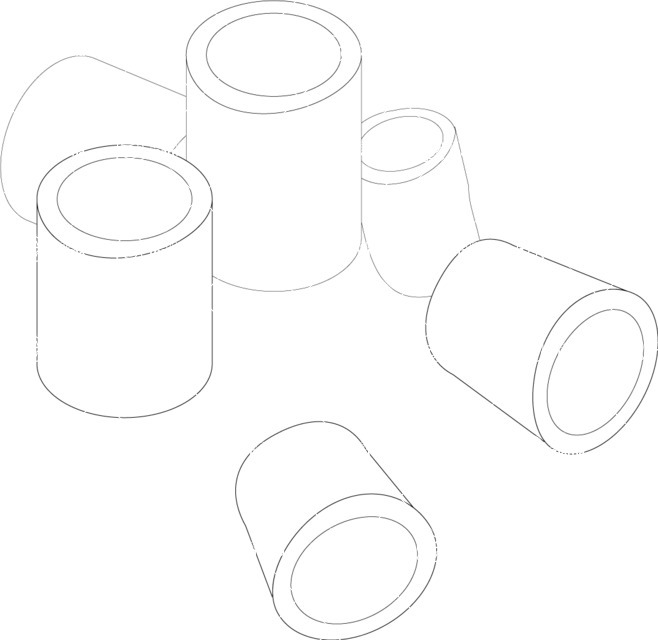 Italy Themed Graphic Collection - Canneroni Pasta Icon Vector